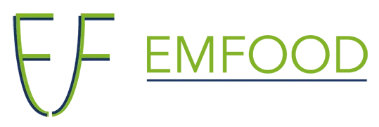 Emfood logo met naam bedrijf en beeld van groeiende letters
